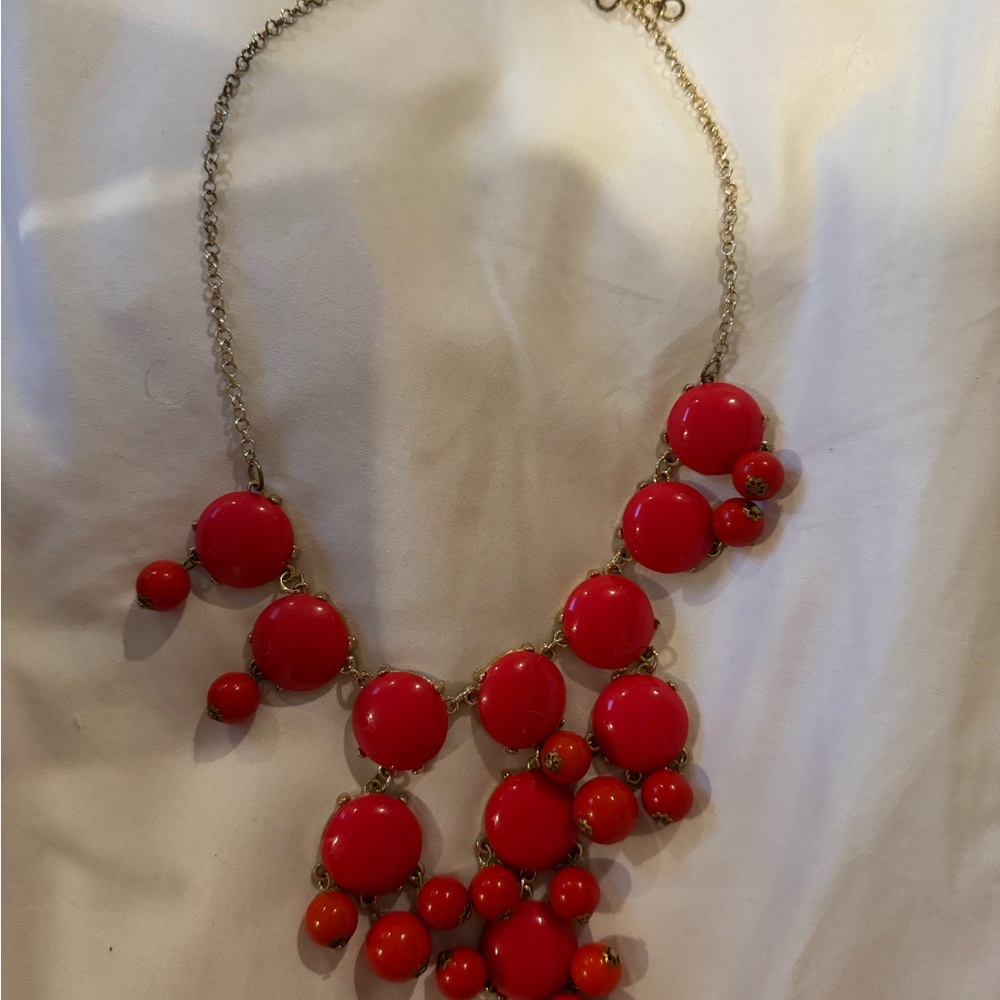 Elegant Red Statement Necklace